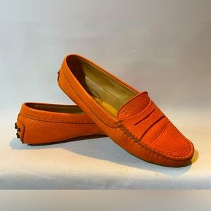 TODS drivers loafers slip-ons leather authentic